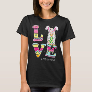Camiseta Love Gnome Bunny Delivery Ob Day Labor Nurs