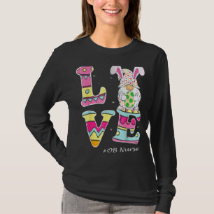 Camiseta Love Gnome Bunny Delivery Ob Day Labor Nurs