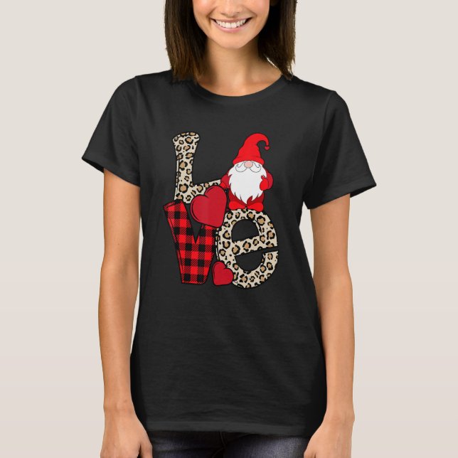Camiseta Love Gnome Valentines Day  Love Valentine Gnomes H (Frente)