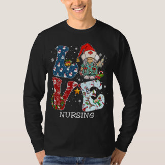 Camiseta LOVE Gnomo Enfermando Figurino da Família Pajama d