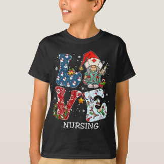 Camiseta LOVE Gnomo Enfermando Figurino da Família Pajama d