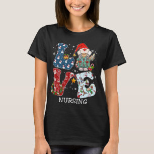 Camiseta LOVE Gnomo Enfermando Figurino da Família Pajama d