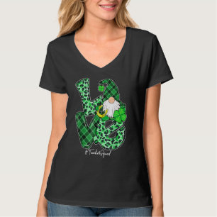 Camiseta Love Gnomo Shamrock Dia de São Patrício Teache