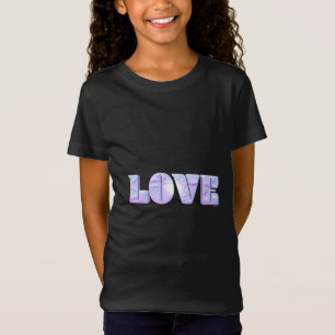 Camiseta LOVE Gráfico moderno 3D exclusivo, preto Legal