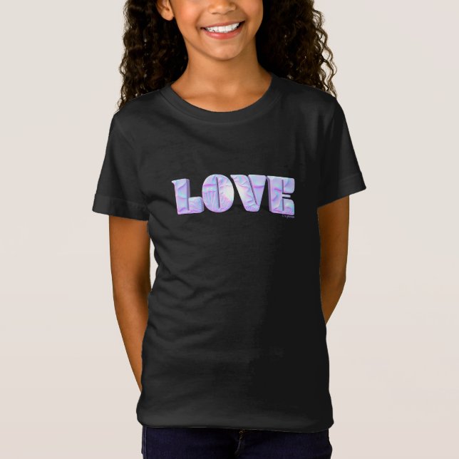 Camiseta LOVE Gráfico moderno 3D exclusivo, T-Shirt Preto L (Frente)