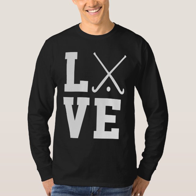 Camiseta Love Graphic Hockey Player Field Hockey Hockey Sti (Frente)