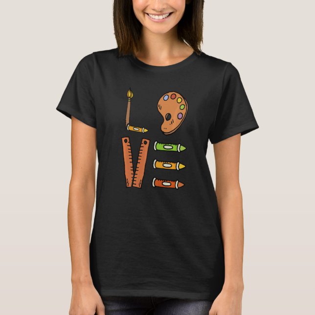 Camiseta Love Graphic Painting Painter Paint Artwork Artist (Frente)