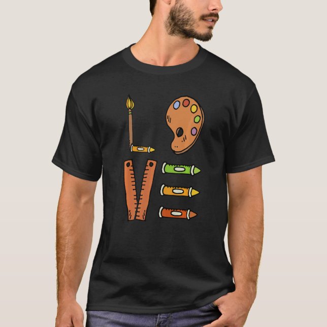 Camiseta Love Graphic Painting Painter Paint Artwork Artist (Frente)