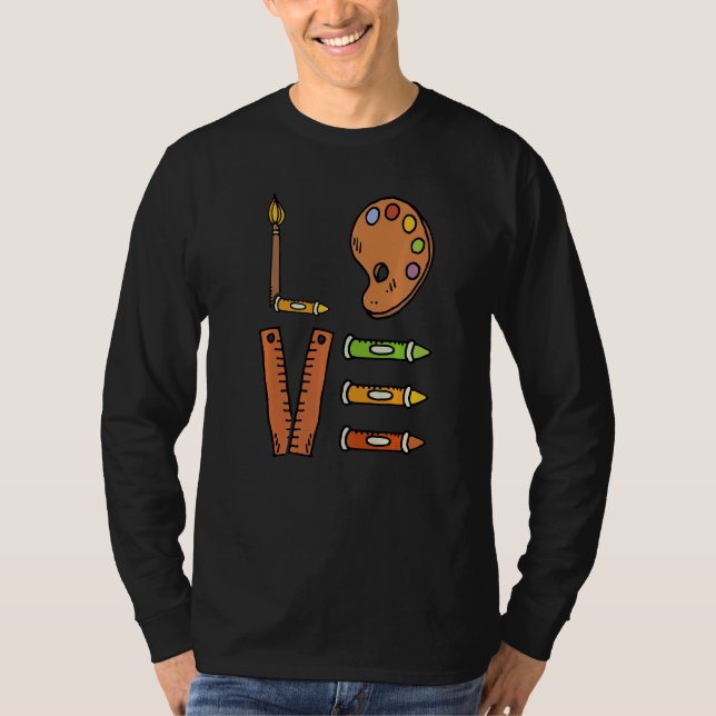 Camiseta Love Graphic Painting Painter Paint Artwork Artist (Frente)