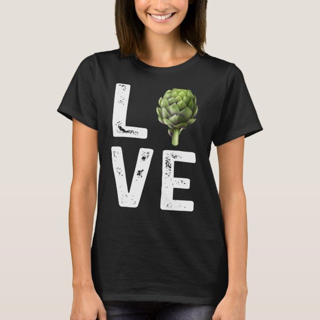 Camiseta Love Grate Artichoke Vegetarian Roupa Legal Vegan (Frente)