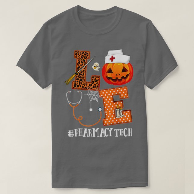 Camiseta Love Halloween Pharmage Tech Life (Frente do Design)