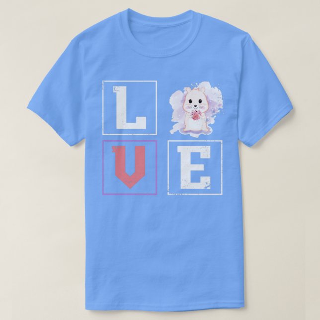 Camiseta Love Hamster (Frente do Design)
