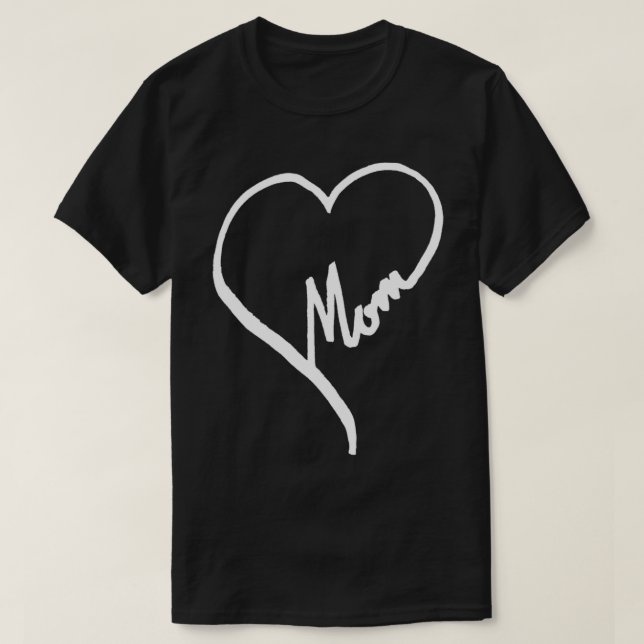 Camiseta Love Heart Mãe (Frente do Design)
