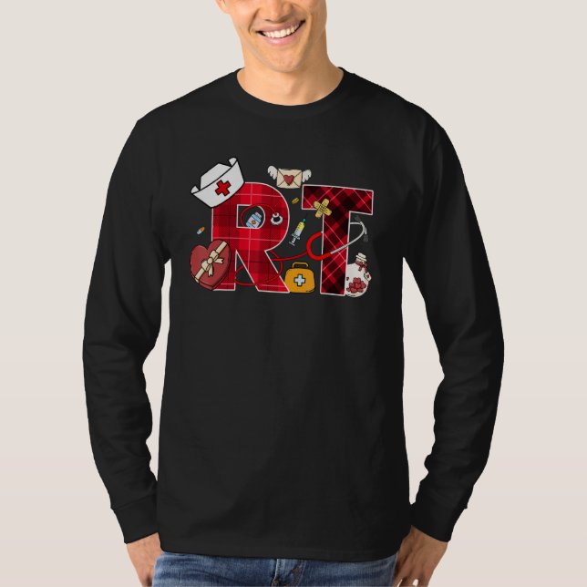 Camiseta Love Heart Stethoscope Respiratory Therapist Life  (Frente)