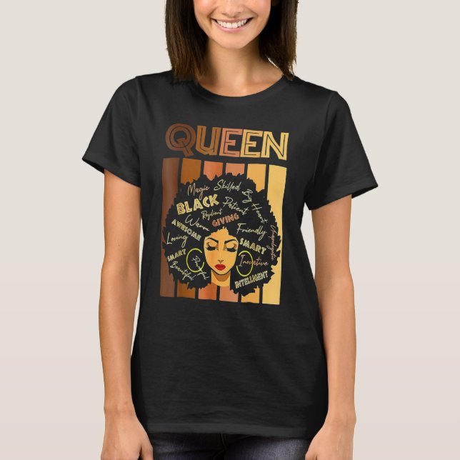 Camiseta Love Her Black History Month Queen Melanin Afro Fr (Frente)