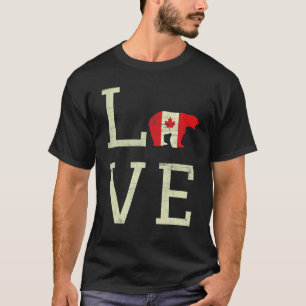 Camiseta Love Home Canada Day Mapeando Orgulhosas Bandeiras