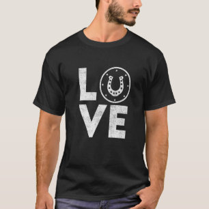 Camiseta Love Horse Ferradura Equestre Saddle
