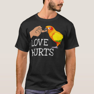 Camiseta Love Hurts Sun Conure For Sun Conure Parrot