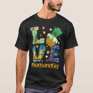 Camiseta Love Husband Life Chinelos Sunvidros Pineapple