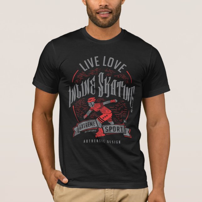 Camiseta Love Inline Skating T-shirt (Frente)