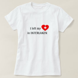 Camiseta Love Interlaken souvenir t-shirt