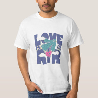 Camiseta Love Is In The Air – Cute Bird & Heart Romantic