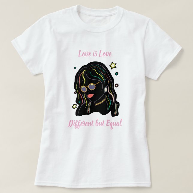 Camiseta Love is love  (Frente do Design)