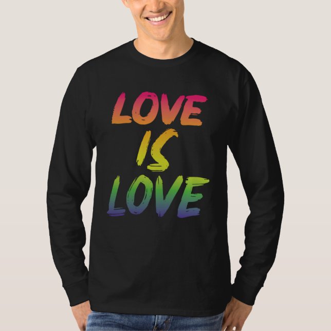 Camiseta Love is Love LGBTQIA2S+ Pride (Frente)