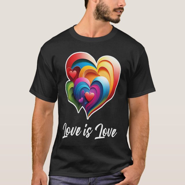 Camiseta Love is Love Outfit for Valentines Day LGBTQ Gay L (Frente)