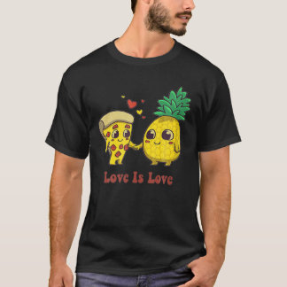 Camiseta Love Is Love Pizza And Pineapple