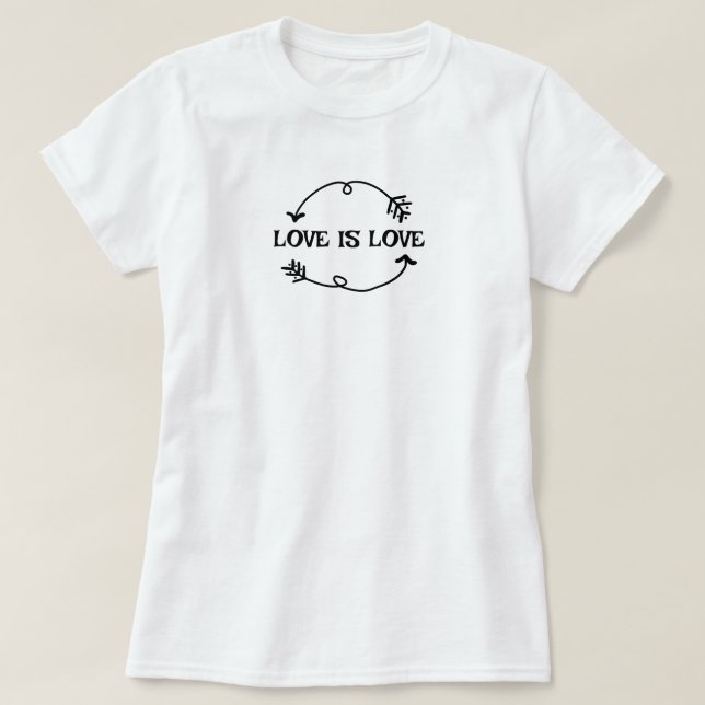 Camiseta Love is Love T-Shirt (Frente do Design)