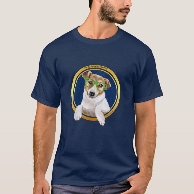 Camiseta Love Jack Russell Terrier ワンポイントオリジナルメンズ♡ (Frente)