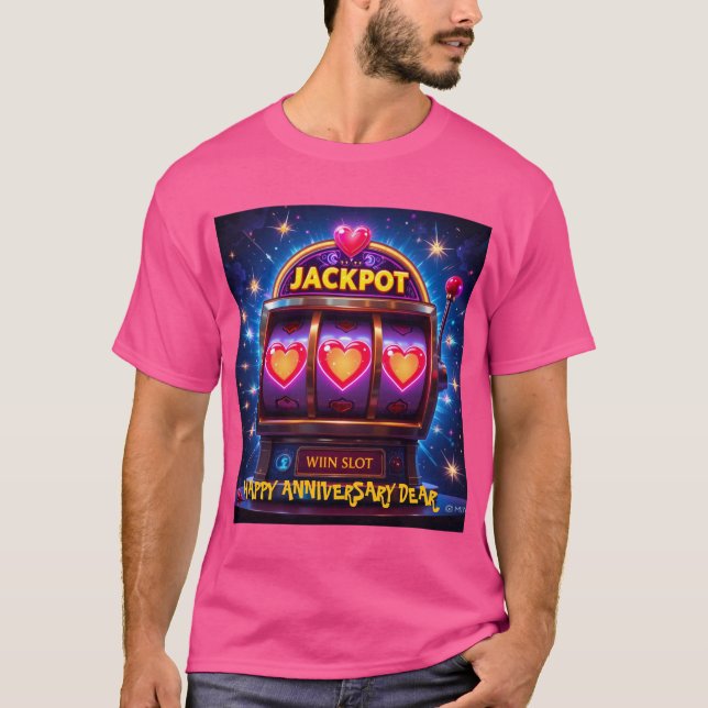Camiseta Love Jackpot Machine Mens Tshirt (Frente)