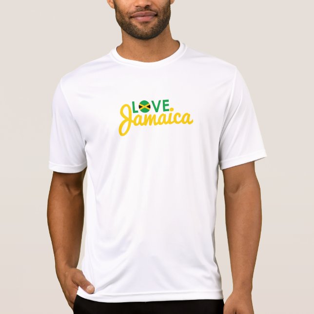 Camiseta Love Jamaica Flag (Frente)