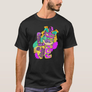 Camiseta Love King Cake Funny Mardi Festa Carnaval