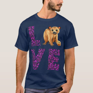 Camiseta Love Kinkajou Purple Leopard Night Walker Kinkajou
