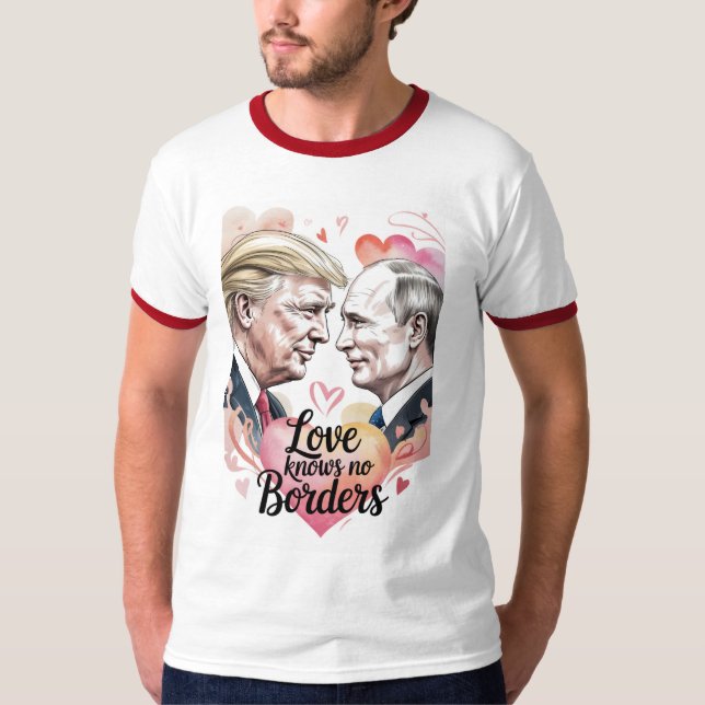 Camiseta Love Knows No Border Valentine Tee (Frente)