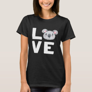 Camiseta Love Koala Bear Ecologista Austrália Garota Salva
