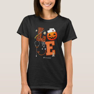 Camiseta Love L&d Nurse Halloween Costume Pumpkin Stethosco