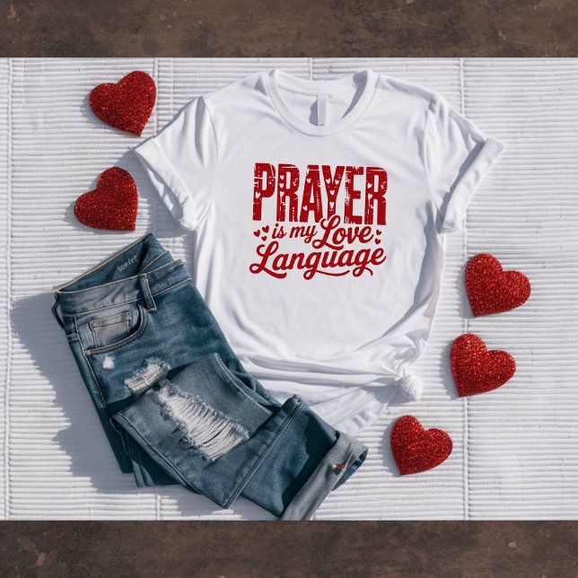 Camiseta Love Language Christian Valentine's Tee (Criador carregado)