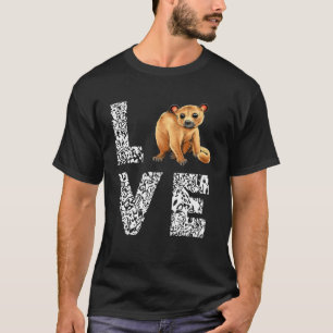 Camiseta Love Leopard Kinkajou Night Walker Kinkajou Lover