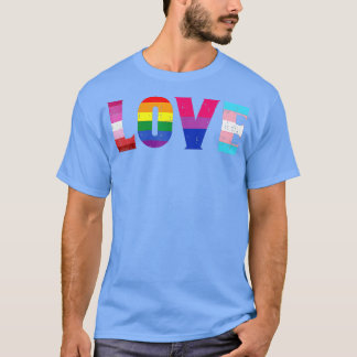 Camiseta Love LGBT Pride Ally Lesbian Gay Bisexual Transgen
