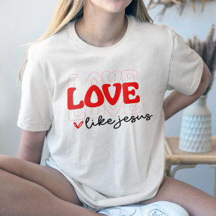 Camiseta Love Like Jesus Shirt, Western Christian T-Shirt