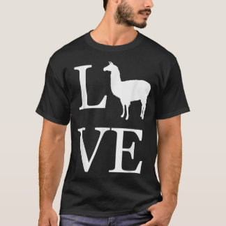 Camiseta Love Llama Alpaca Silhouette Llamas Proprietário d