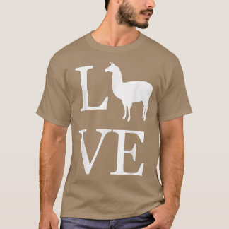 Camiseta Love Llama Alpaca Silhouette Llamas Proprietário d