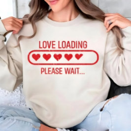 Camiseta Love Loading Valentine Graphic Women's T-shirt