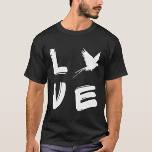Camiseta Love Macaw Parrot Silhouette Macaw Proprietário do