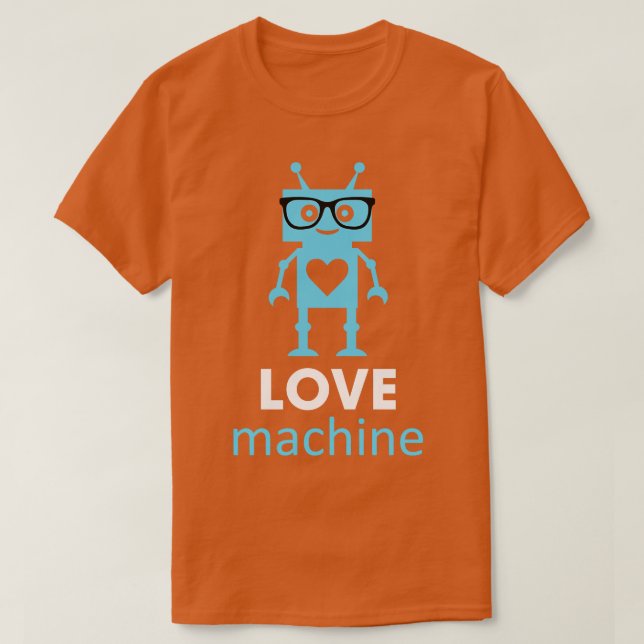 Camiseta Love Machine Robot (Frente do Design)