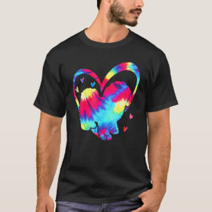Camiseta Love maltês Tie Dye Watercolor