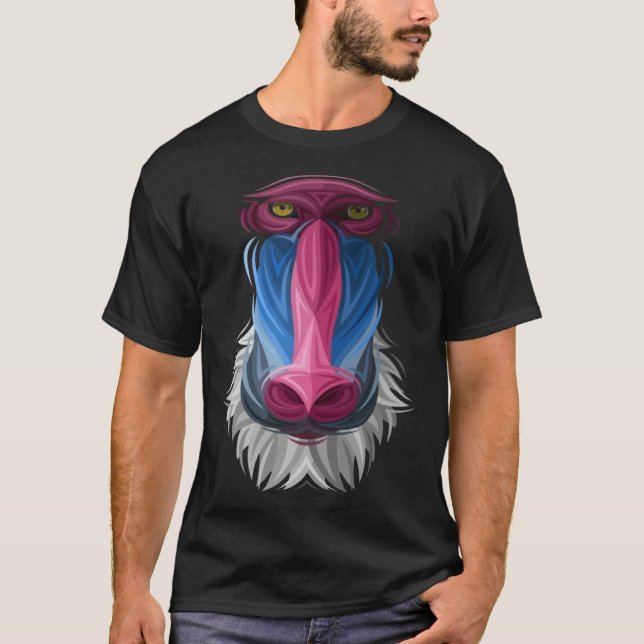 Camiseta Love Mandrill Baboon Women s  Baboon   for Girls (Frente)